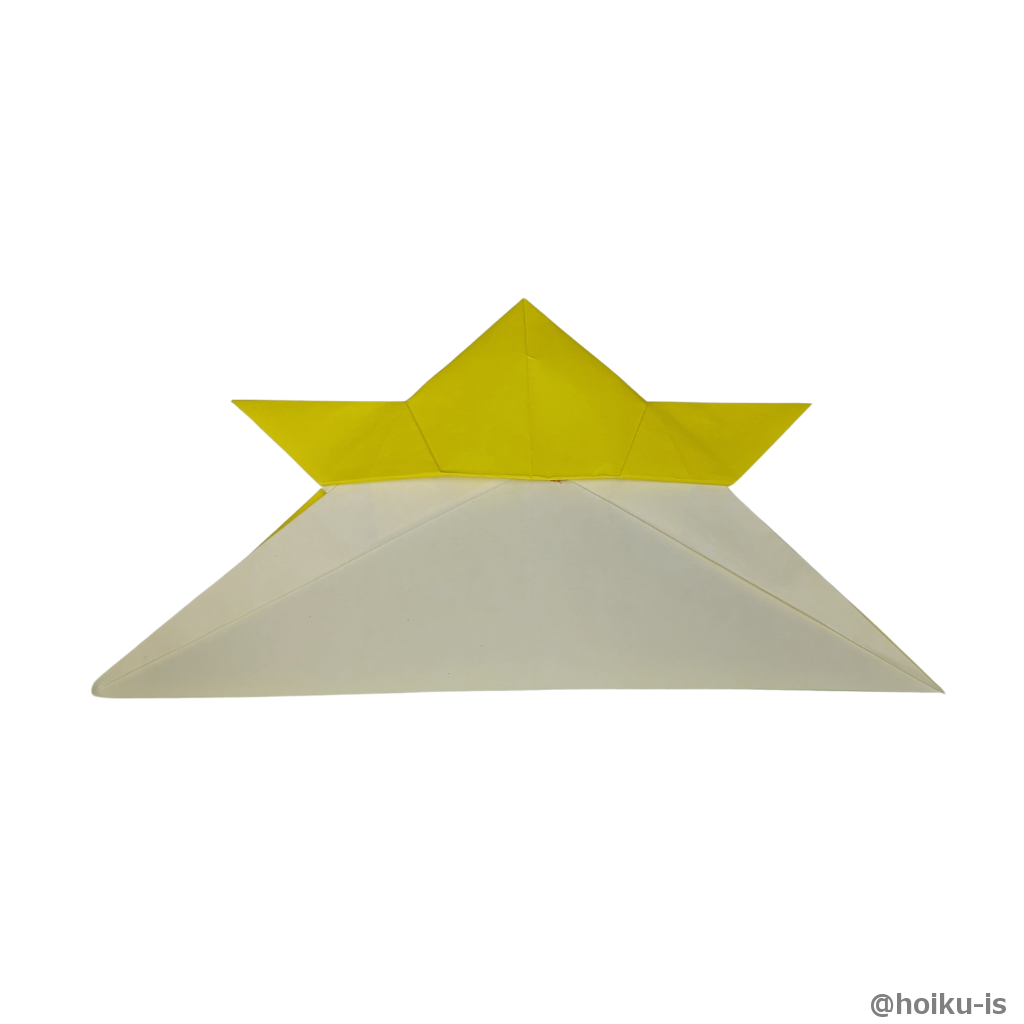 左も同様に折る