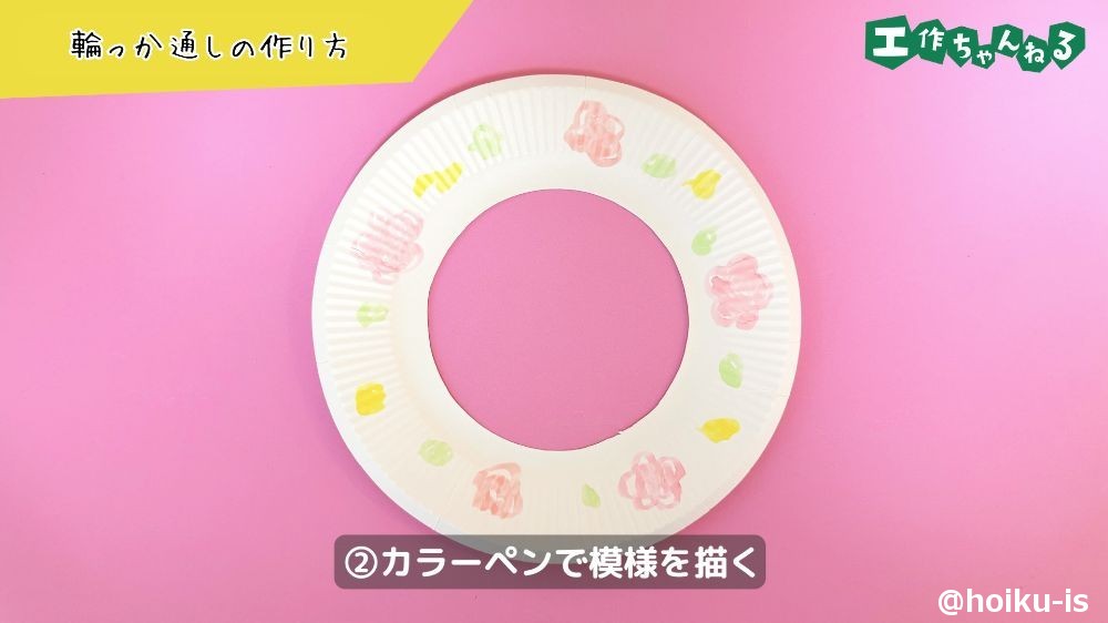 紙皿で作る輪っか通し〜材料・作り方・活動のねらい【手作りおもちゃ