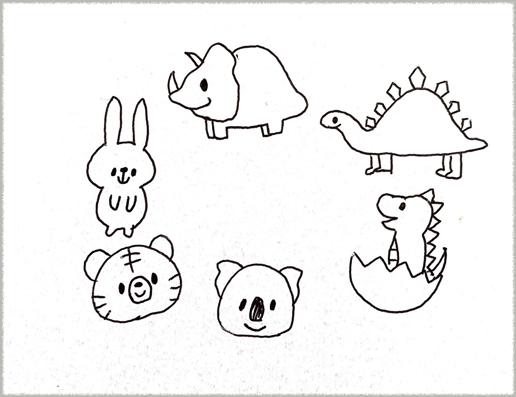 10秒でサッと描ける！子どもに人気の恐竜＆動物【保育士のイラスト講座