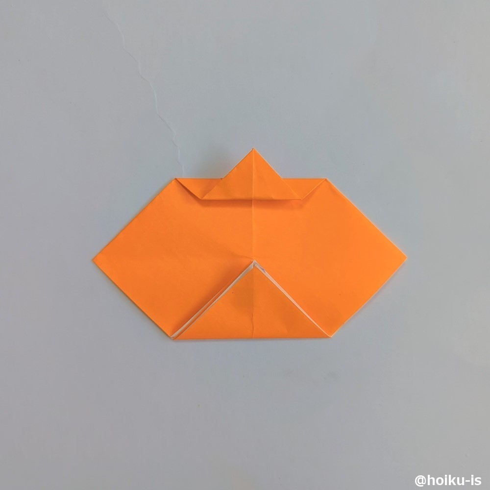 ハロウィン折り紙】かぼちゃの折り方｜子どもが作れる簡単な手順を写真