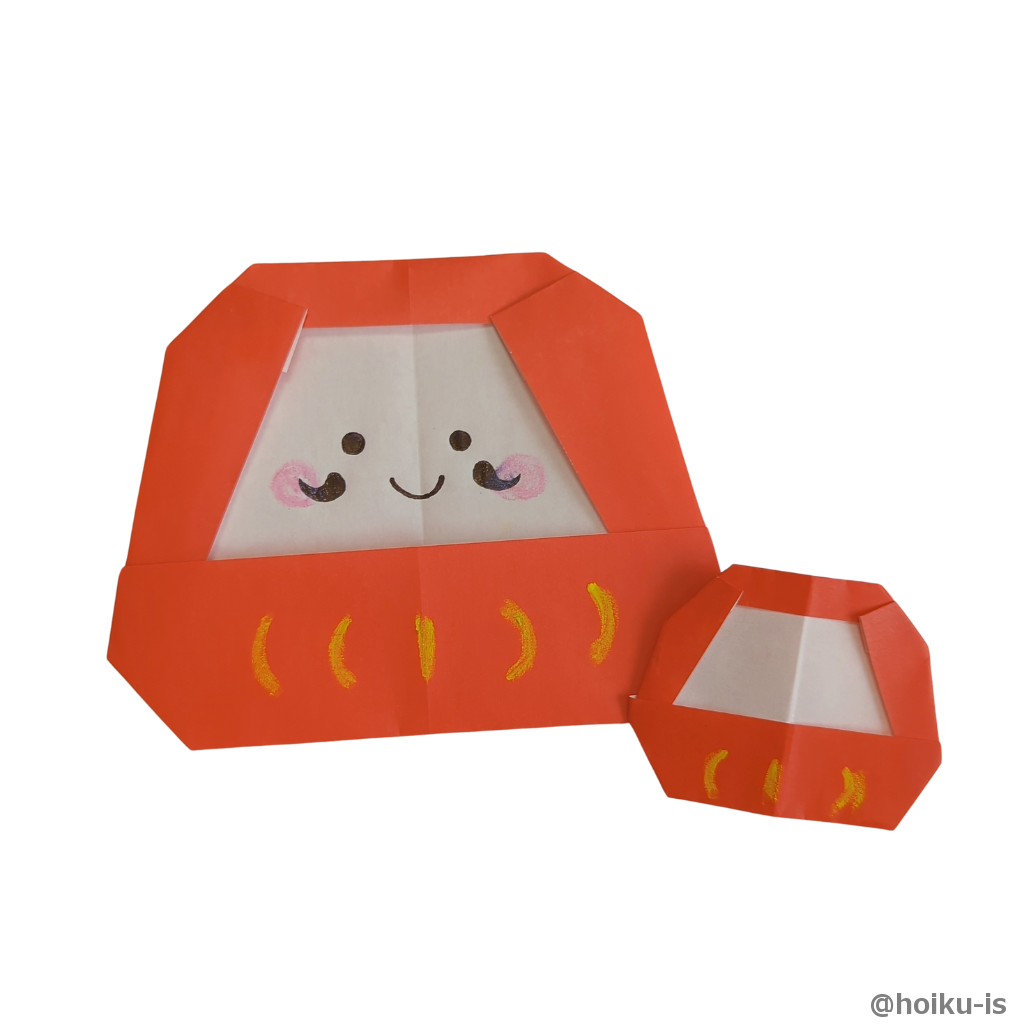 顔を描いたら完成