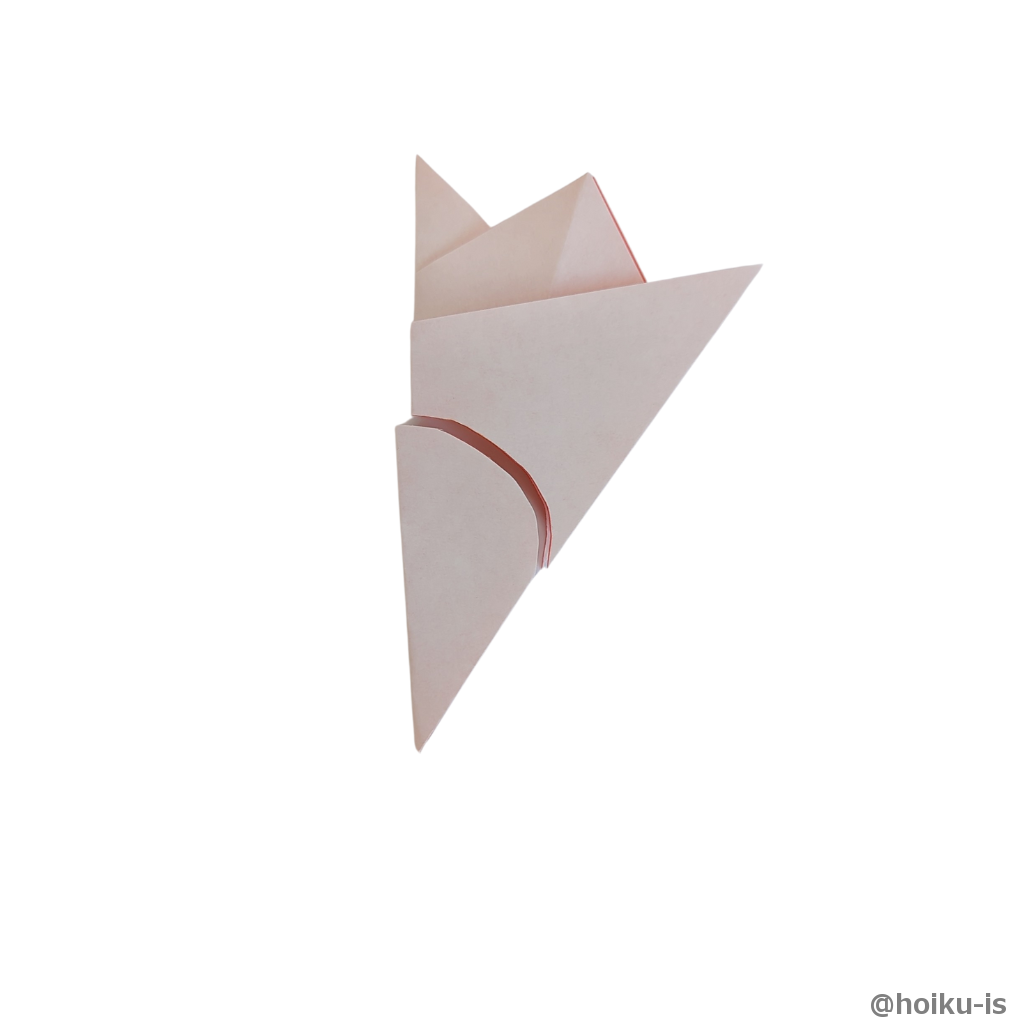 写真のように丸く切り取ります