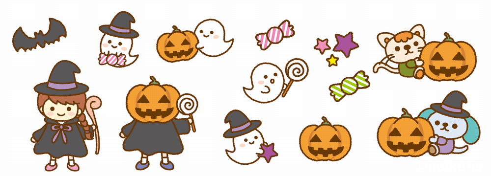 保育のイラスト素材10月