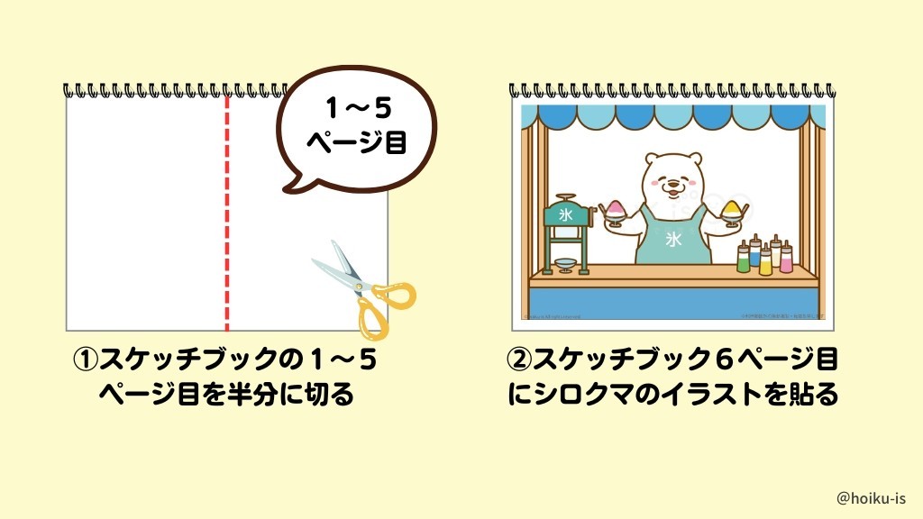 『ガリガリかき氷』作り方①②