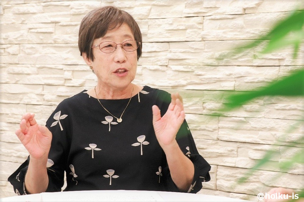 柴田愛子先生のインタビュー写真