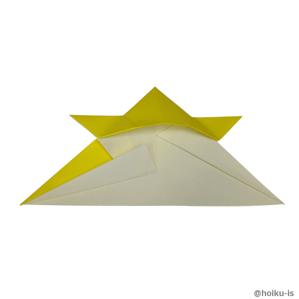 さらにもう一回折りこむ