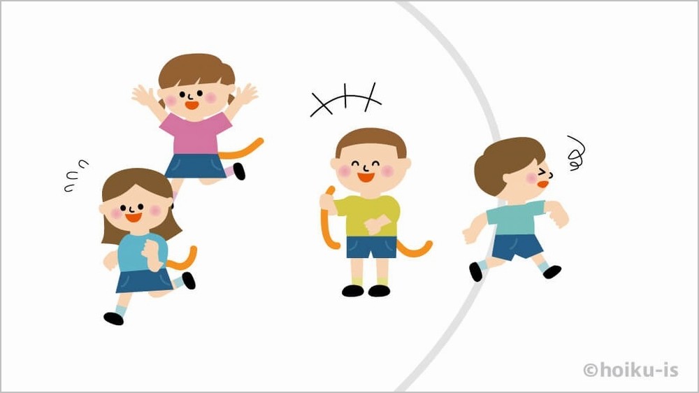 「しっぽ取り」の遊び方手順③