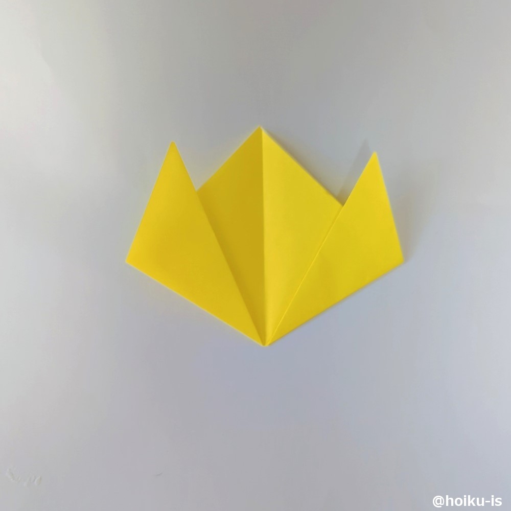 左も同様に折る