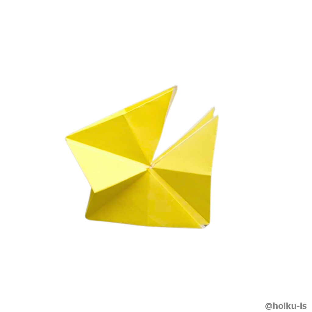 折りたたみながら辺を入れていきます