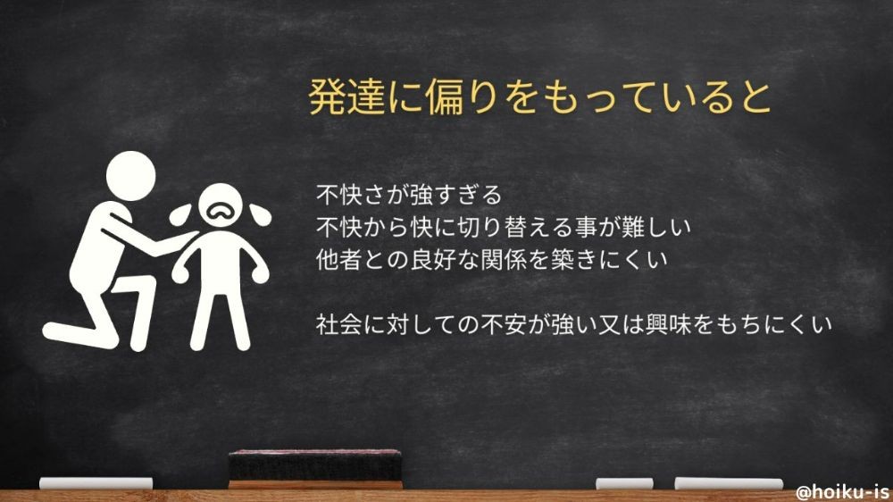 発達に偏りを持っている子どもについてのスライド2