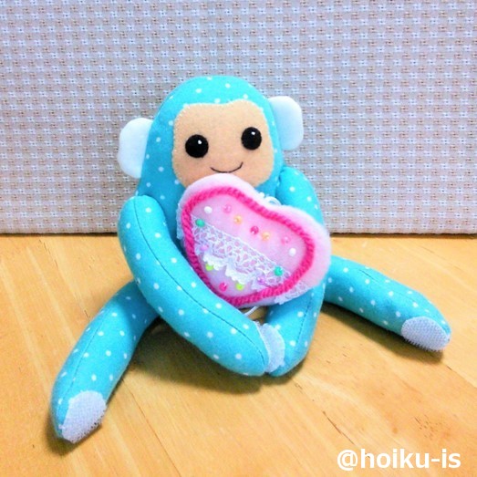 ゆっこせんせいが作ったさるの布おもちゃ