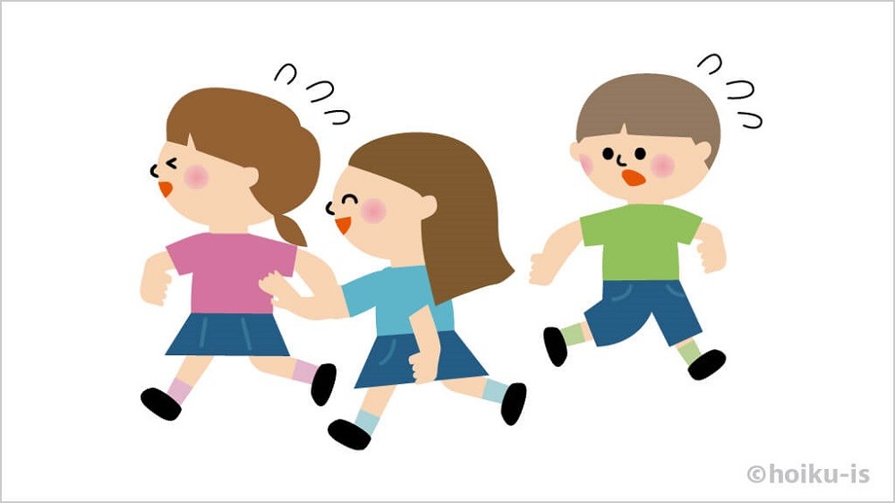 「手つなぎ鬼」の遊び方イラスト解説①