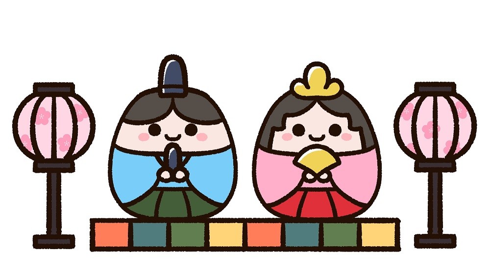 お内裏様とお雛様のイラスト