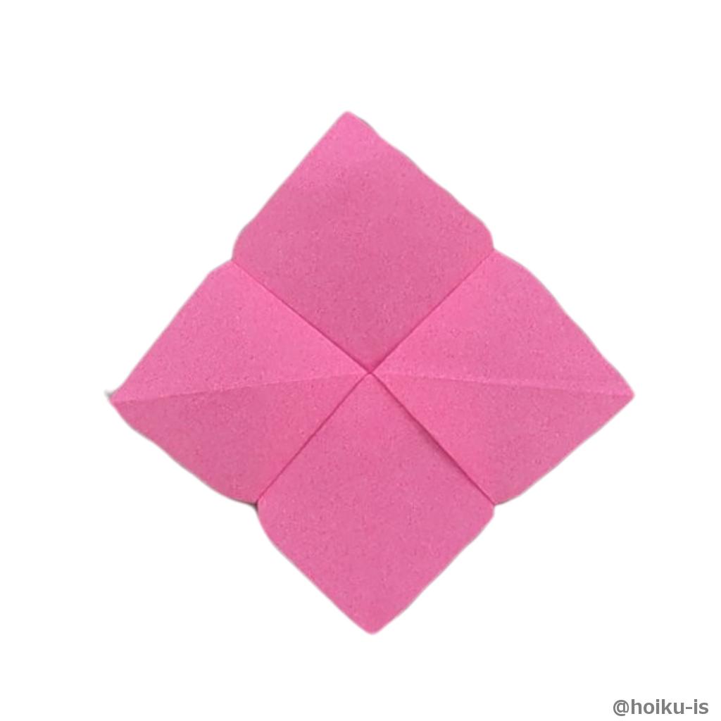 あじさいの花（がく）の完成です