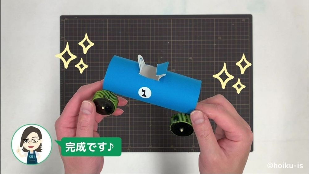 廃材で作ったレースカー