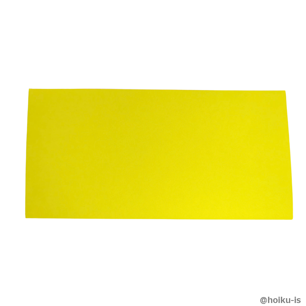 折り紙を半分に折る