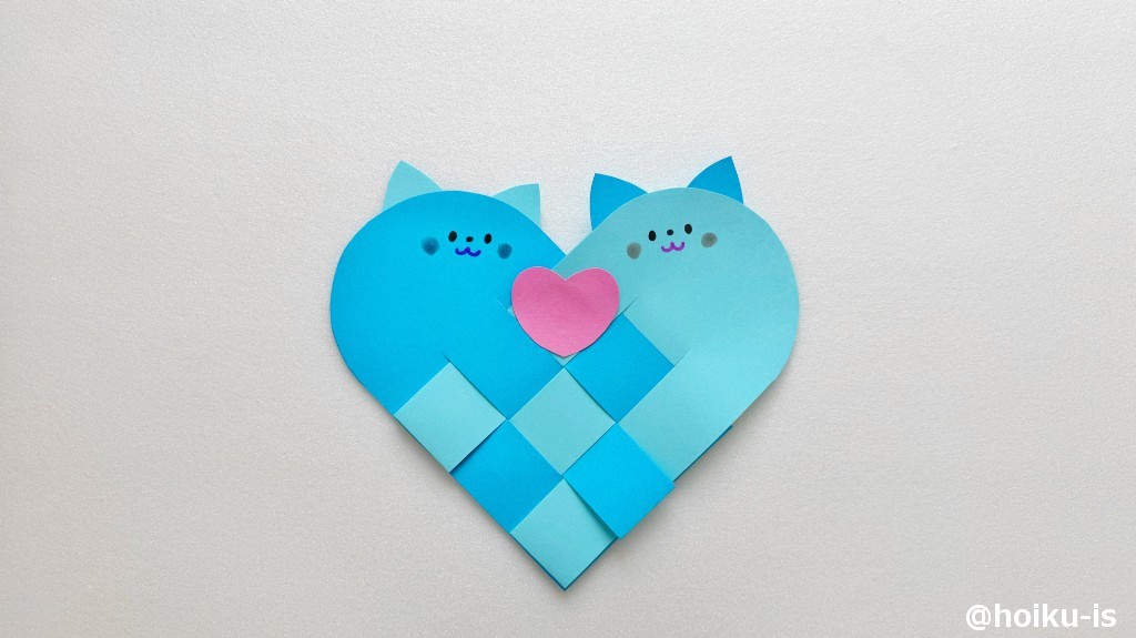 ネコの顔を描く