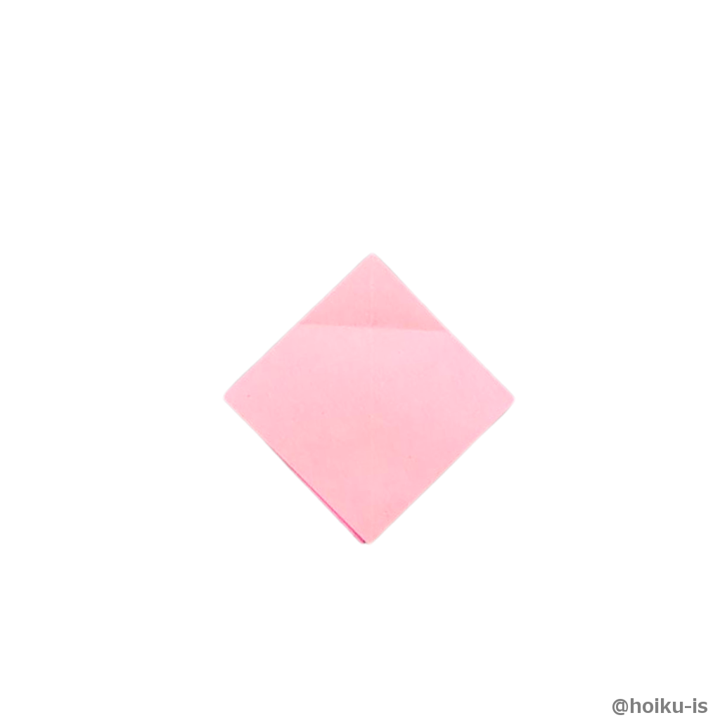 開いて折り筋をつける