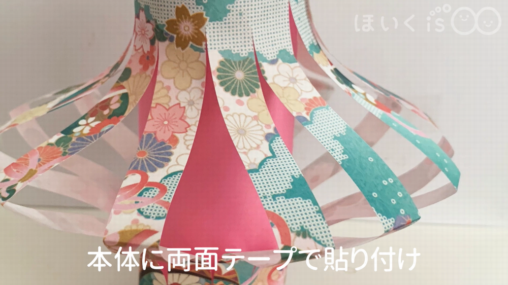 本体に両面テープで貼り付け