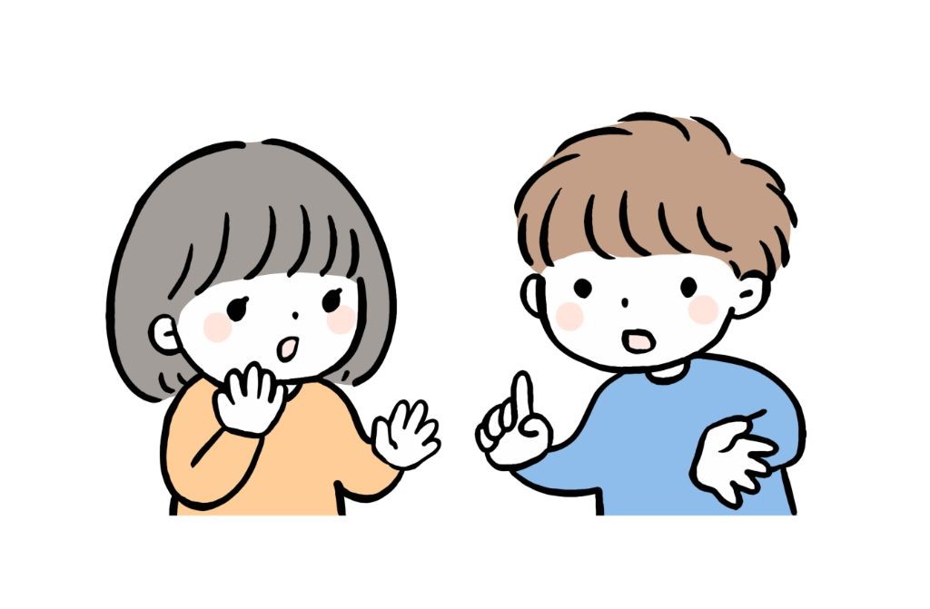 生活発表会について子ども同士で話し合う保育園児