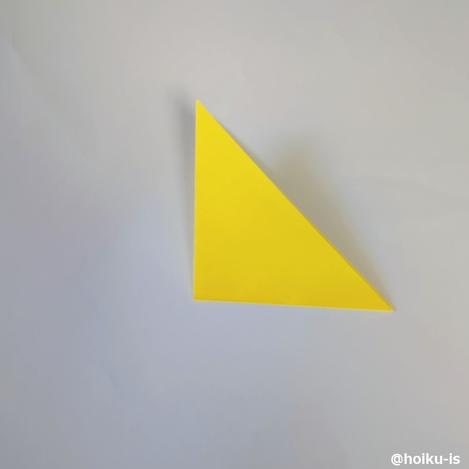 ②さらに半分に折る