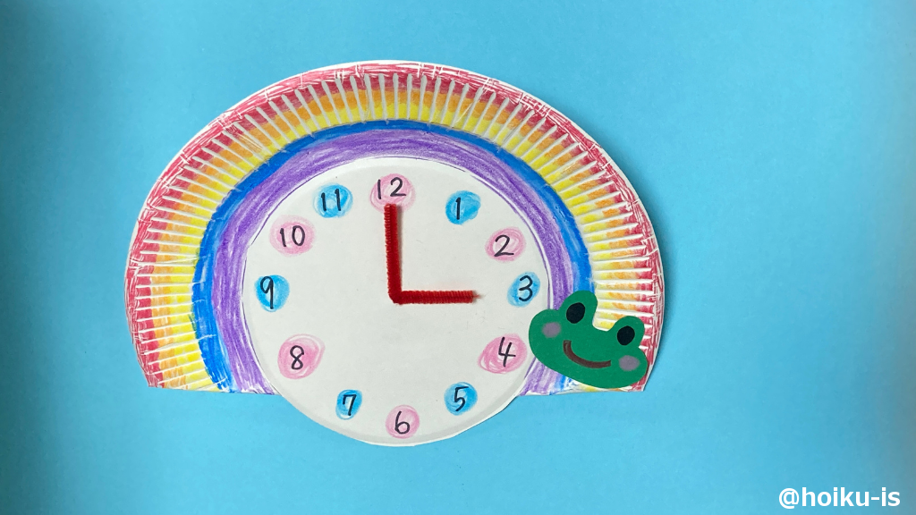 カエルの顔を描いて、両面テープで貼り付けたら出来上がり