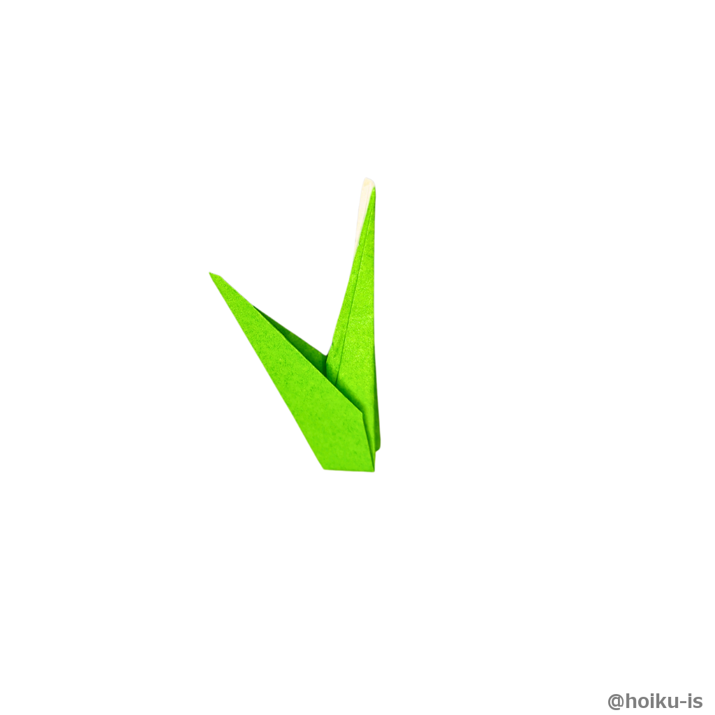 左右の辺をバランスよく開いたら完成