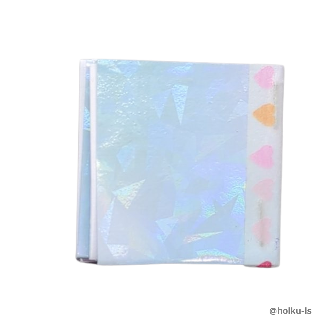 ホチキスの部分はテープで覆います。