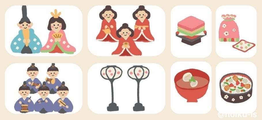 ひな祭りのペープサート