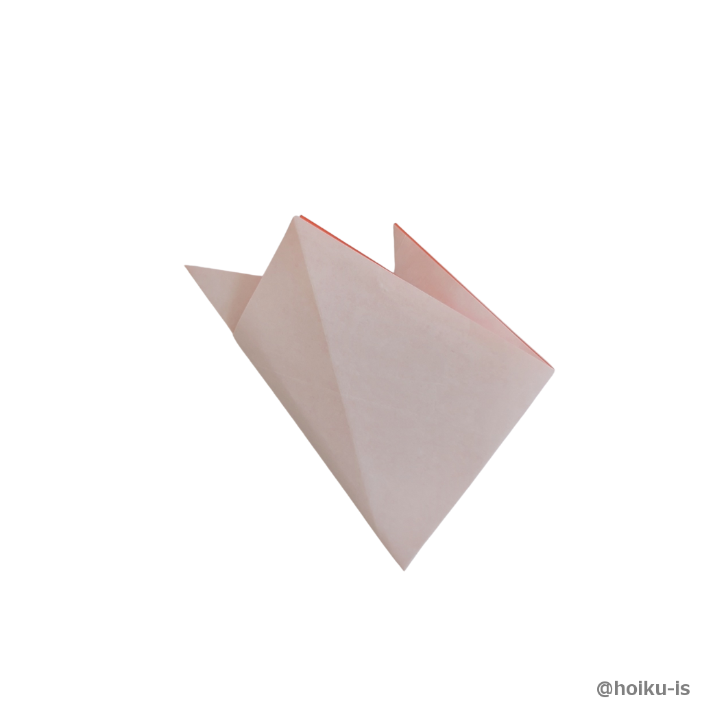 裏返して同じように折ります