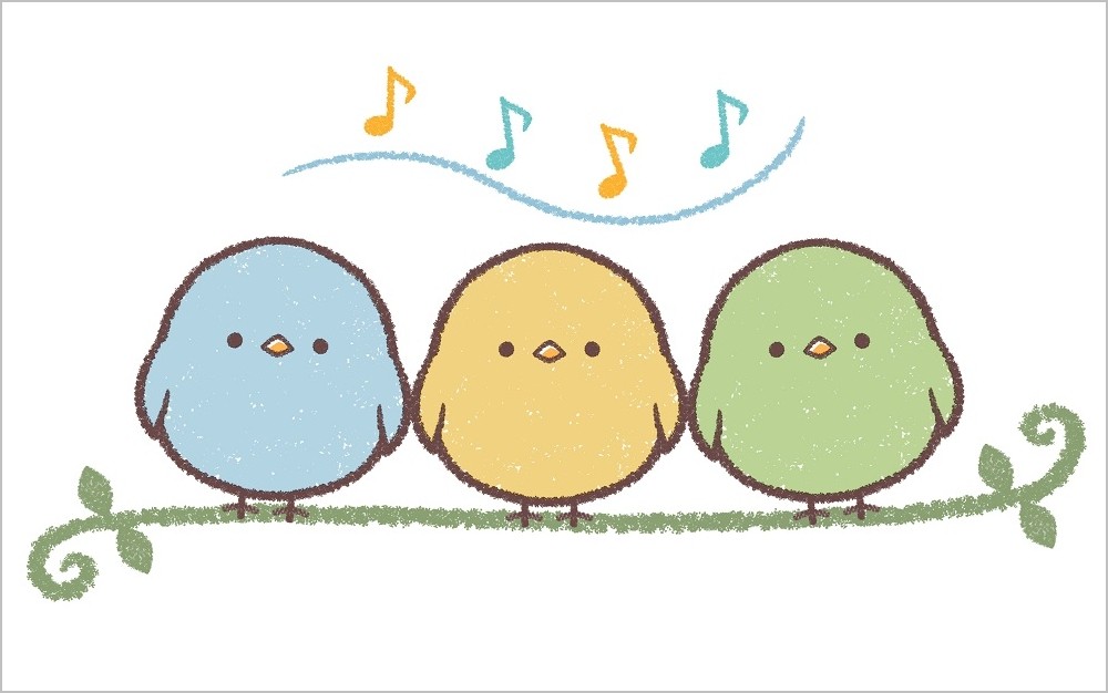 小鳥たちが歌っているところ