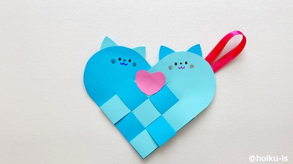 【バレンタイン製作】型紙でかんたんハートのバッグづくり