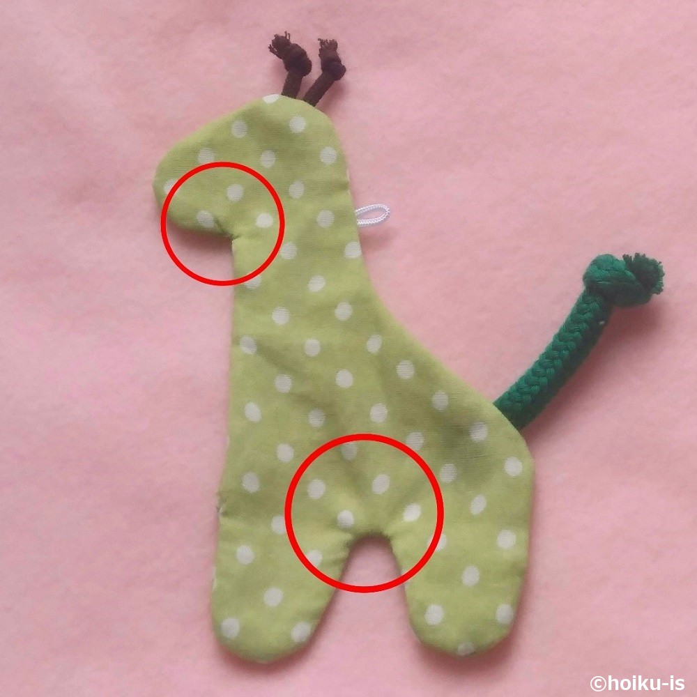しわがなくなったぬいぐるみ