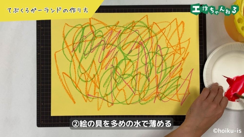 絵の具を薄める