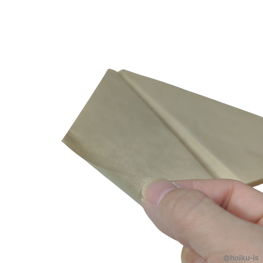 両翼の角をくるっとまるめる