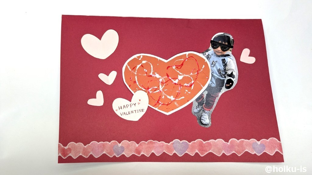 ⑤バレンタイン*ハートスタンプ遊び