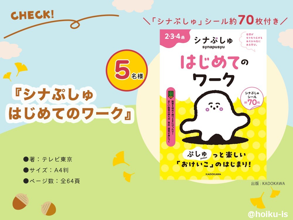 『シナぷしゅ はじめてのワーク』
