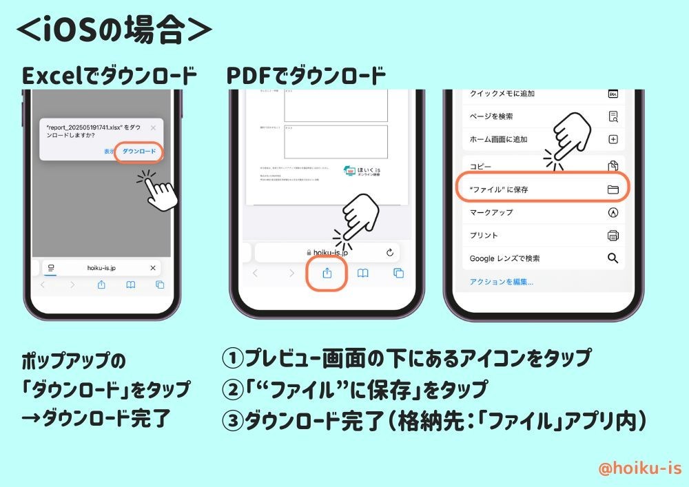 iOSの保存手順