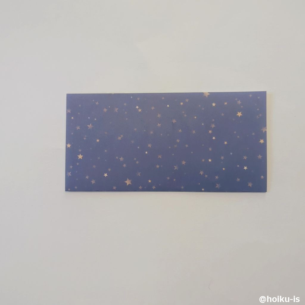 折り紙を半分に折る