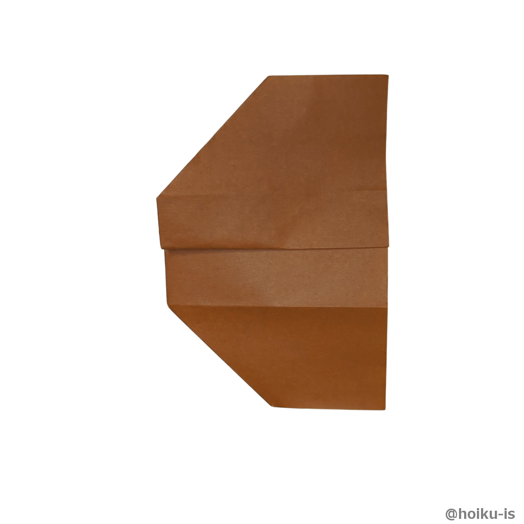 四分の一折り上げる