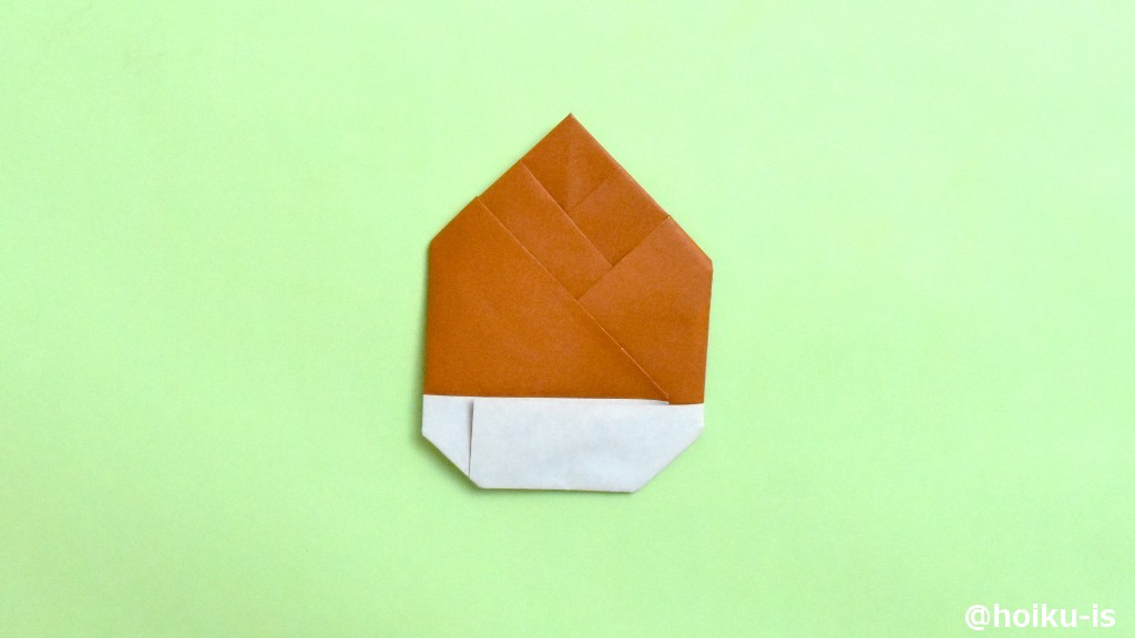 裏返したらたけのこの完成です！