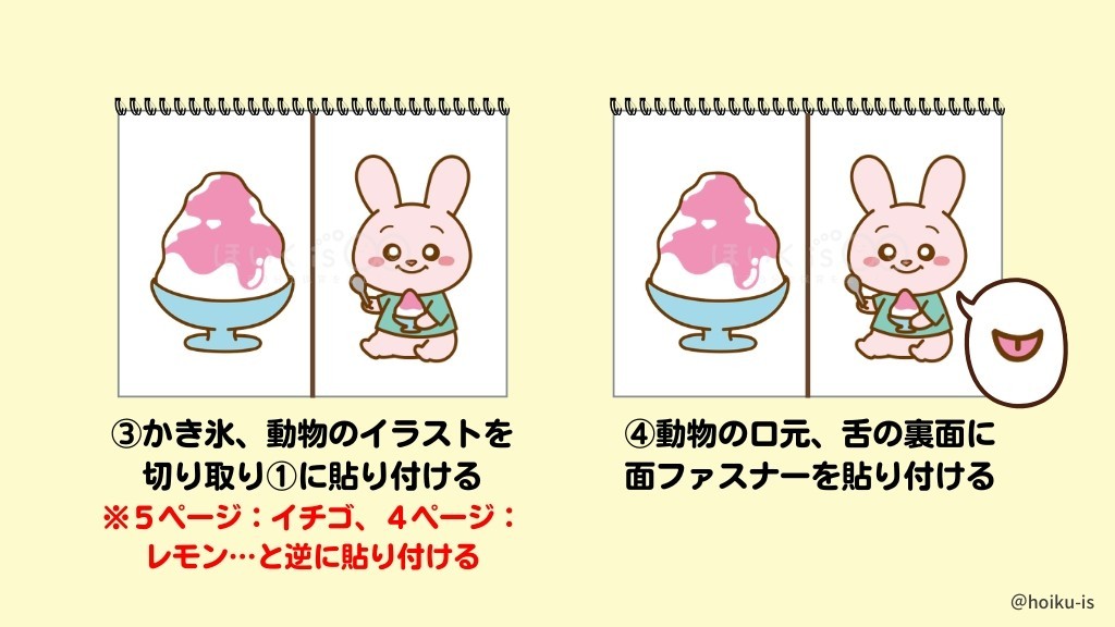 『ガリガリかき氷』作り方③④