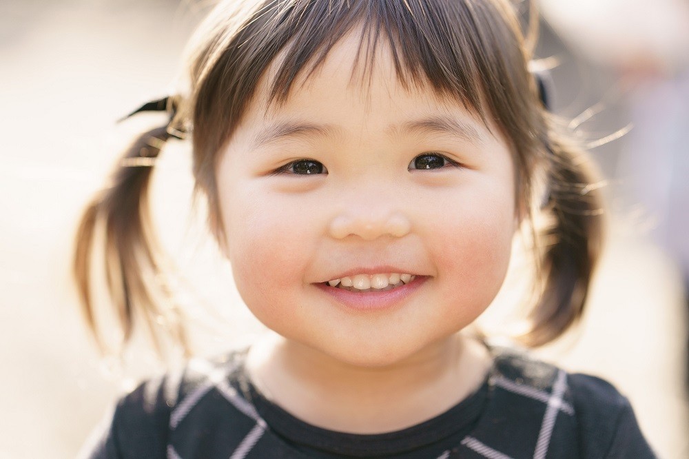 笑顔の女の子