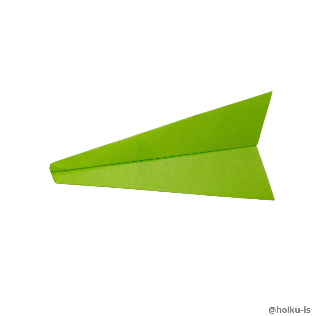 もう一方も同じように折る