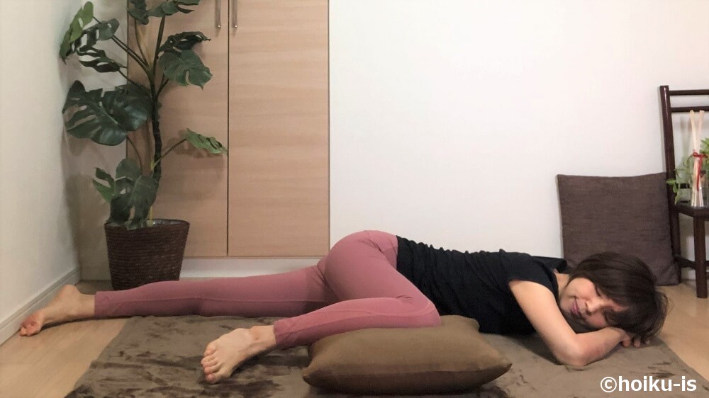 腰回りのストレッチ