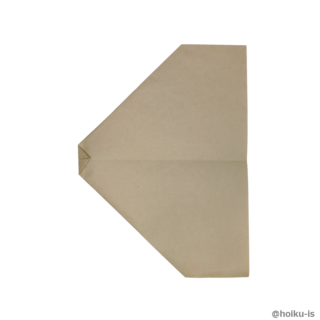 先端を少し折り返す