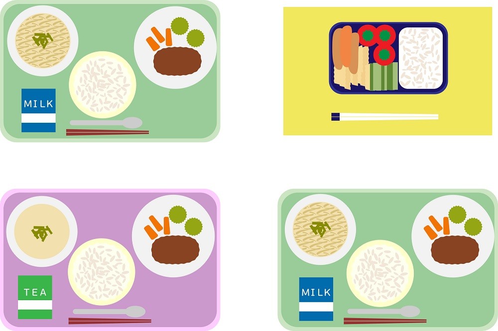 アレルギー除去食のイラスト