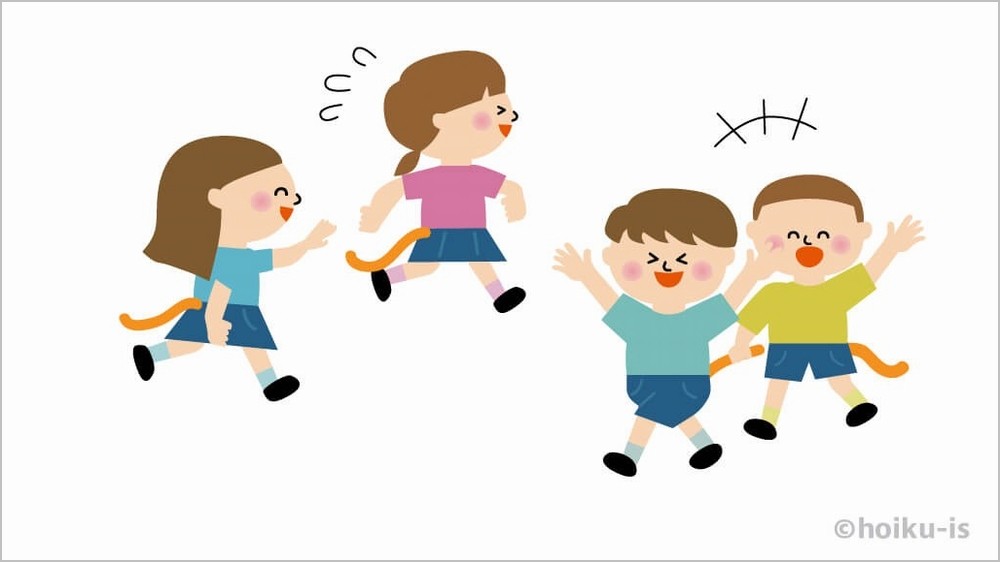 「しっぽ取り」の遊び方手順②