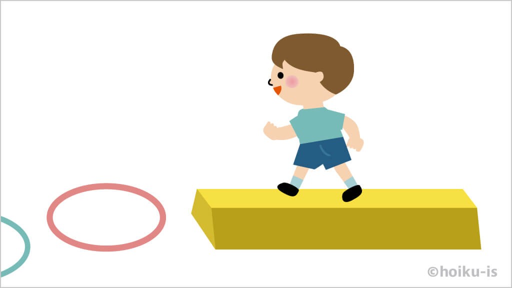 サーキット運動をする男の子