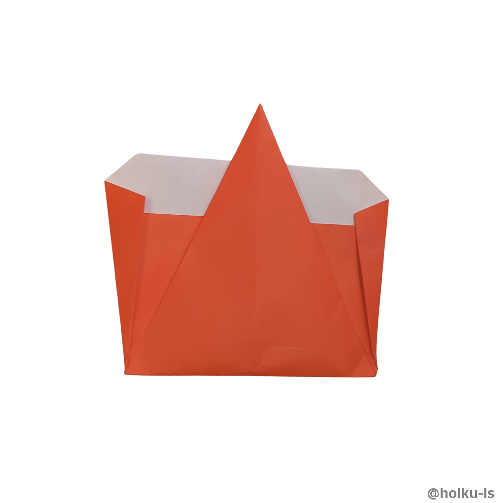 左右の辺を折る